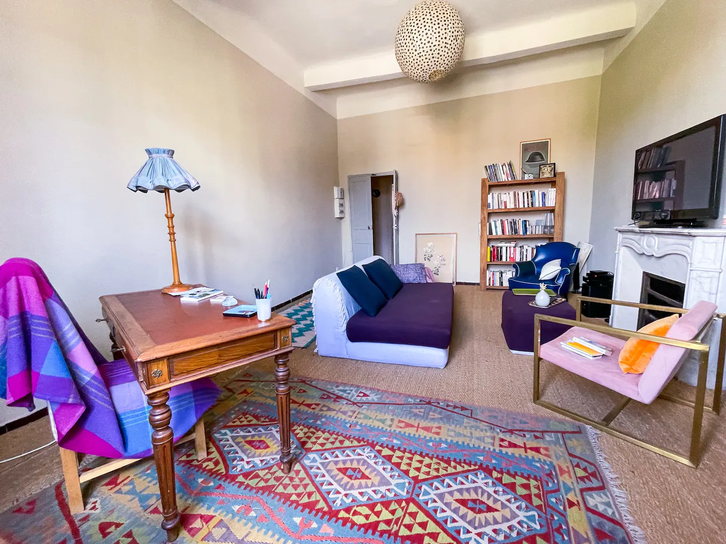 coin salon dans un appartement à Ajaccio en Corse