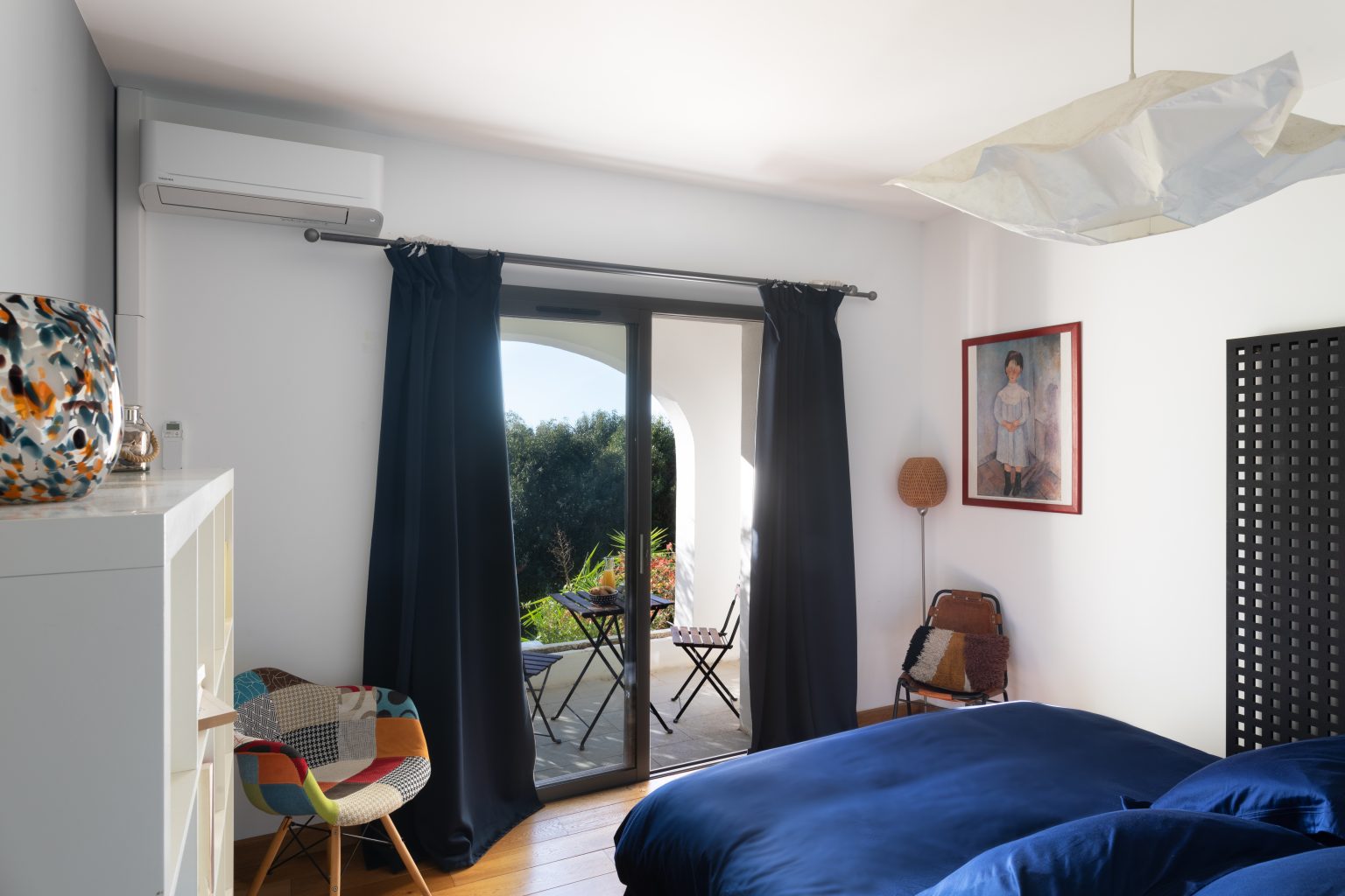 chambre de la villa Castello Rosso en Corse-du-Sud
